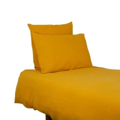 Housse de couette viti safran 240x220cm 100% lin lavé