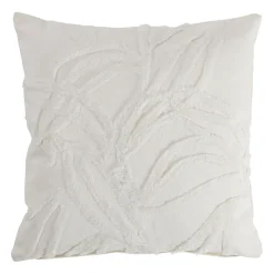 Housse de coussin dune blanc cassé 45x45cm coton