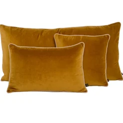 Housse de coussin en coton gold 80x80cm - Delhi