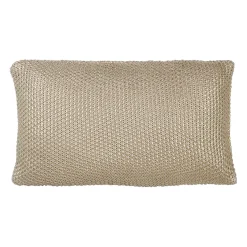 Housse de coussin en coton doré 50x30cm - Ombelio