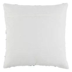 Housse de coussin en coton turquoise corail 45x45cm - Estran
