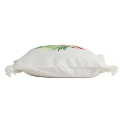 Housse de coussin en coton multicolore 45x45cm - Rouge-Gorge