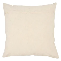 Housse de coussin en coton et lin blanc 45x45cm - Soleil