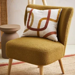 Housse de coussin en coton ecru 45x45cm - Manarola