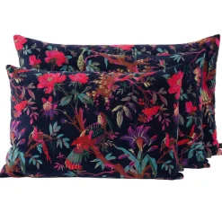 Housse de coussin en coton encre 50x80cm - Birdy