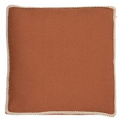 Housse de coussin en coton terracotta 45x45cm - Seguia