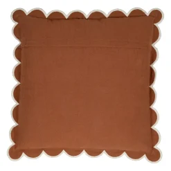 Housse de coussin en coton terracotta 45x45cm - Nomadea