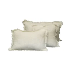 Housse de coussin en laine ivoire 50x80cm - Aspen