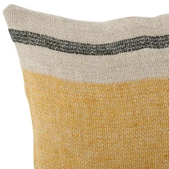 Housse de coussin en lin safran 50x30cm - Hemlin