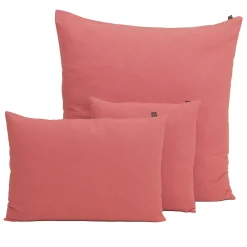 Housse de coussin en lin et coton bois de rose 80x80cm - Figari