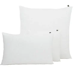 Housse de coussin en lin et coton blanc 80x80cm - Figari