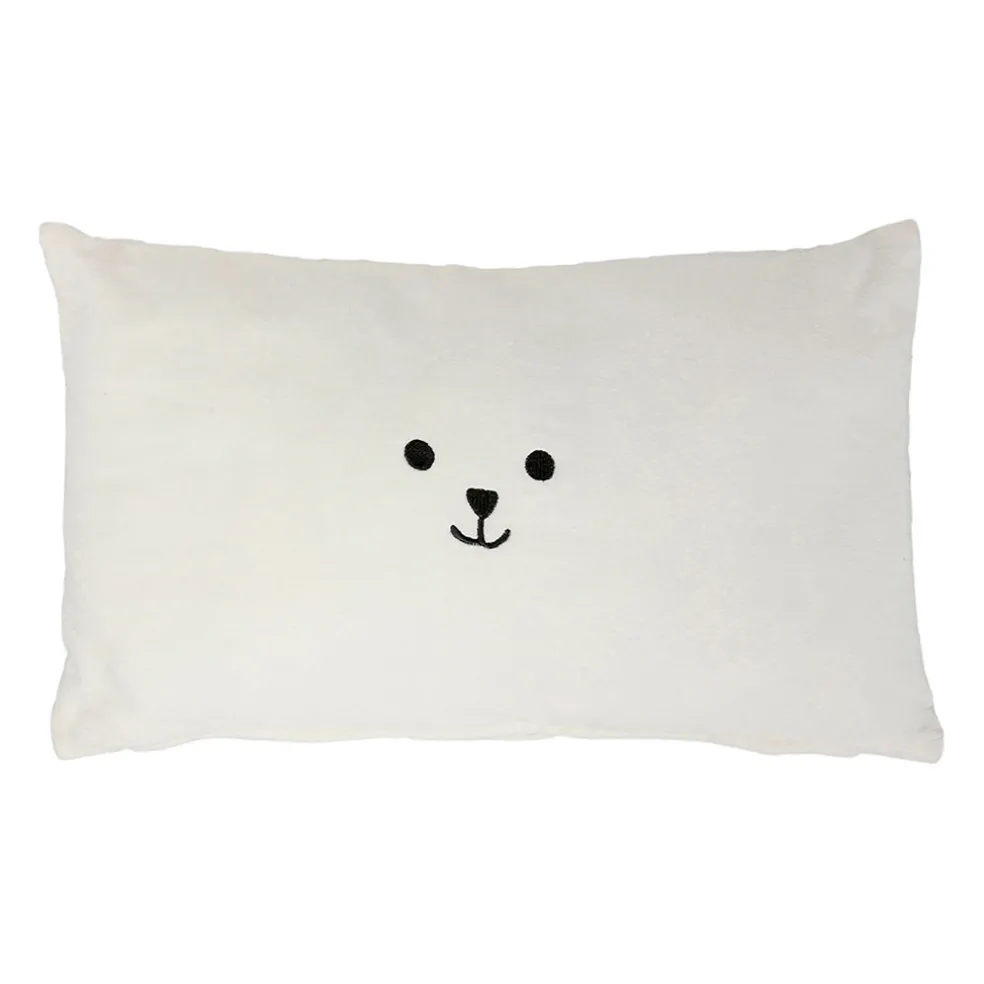 Housse de coussin en velours écru 50x30cm - Songes