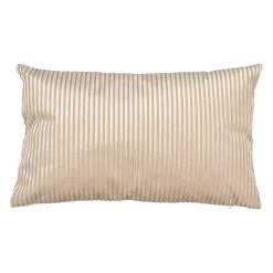 Housse de coussin en velours côtelé ivoire 50x30cm - Klosen
