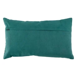 Housse de coussin farniente en coton emeraude 50x30cm - Mare