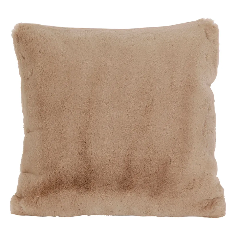 Housse de coussin taupe 45x45cm - Adalie