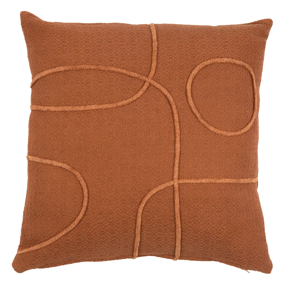 Housse de coussin terracotta 45x45cm - arty