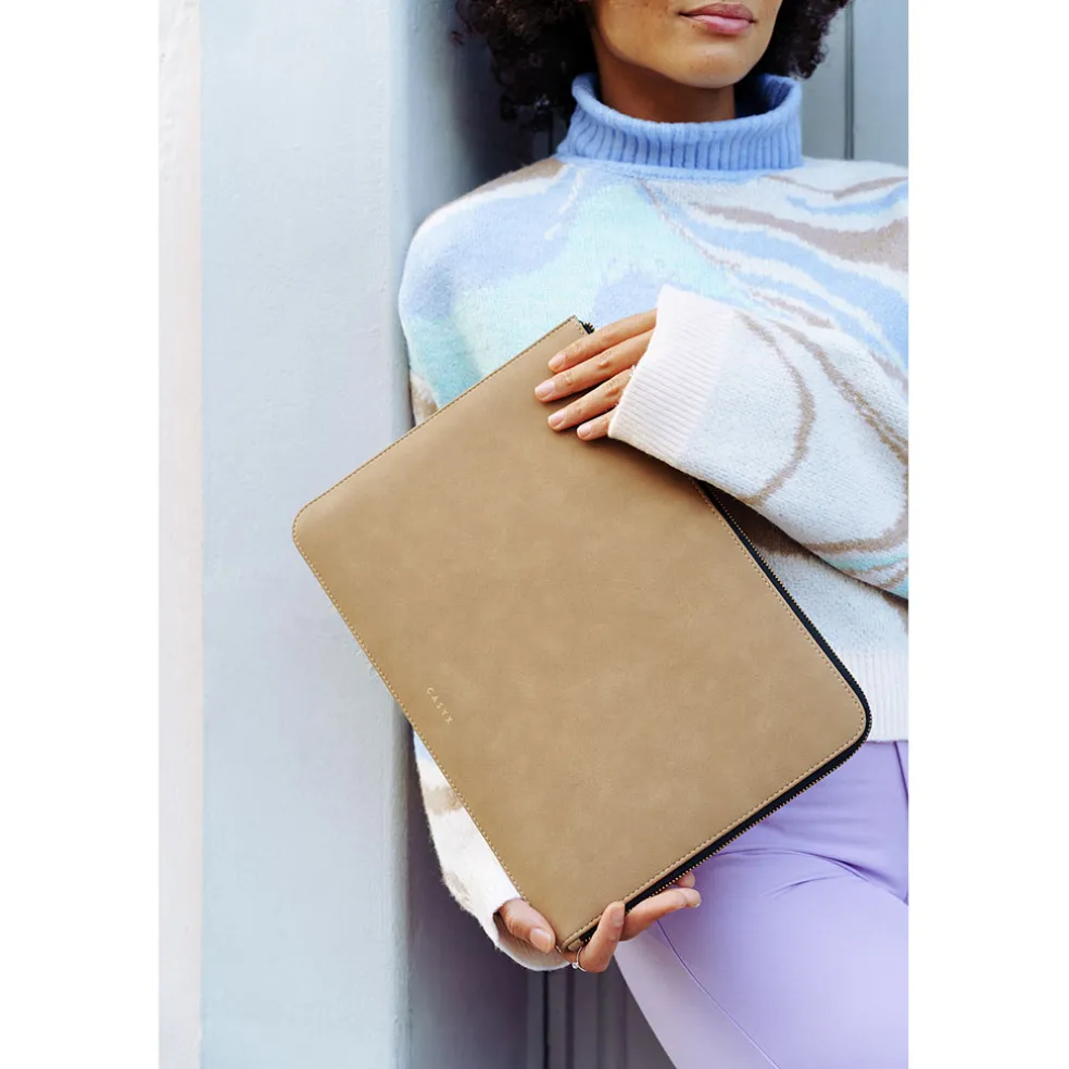 Housse d'ordinateur beige - Atelier