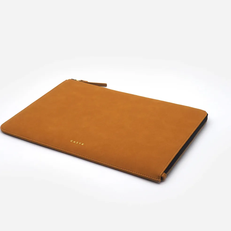 Housse d'ordinateur camel - Atelier