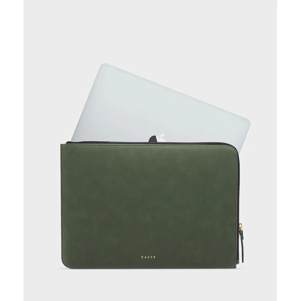 Housse d'ordinateur olive - Atelier