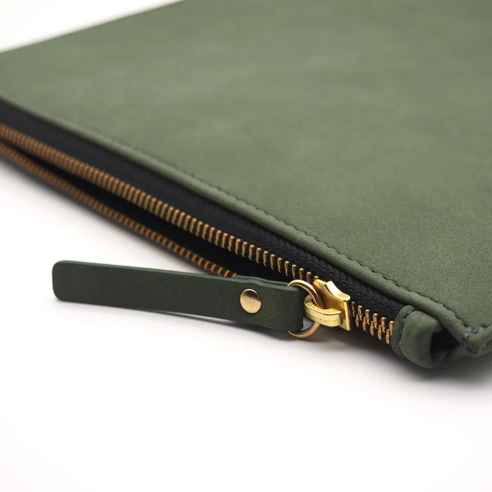 Housse d'ordinateur olive - Atelier