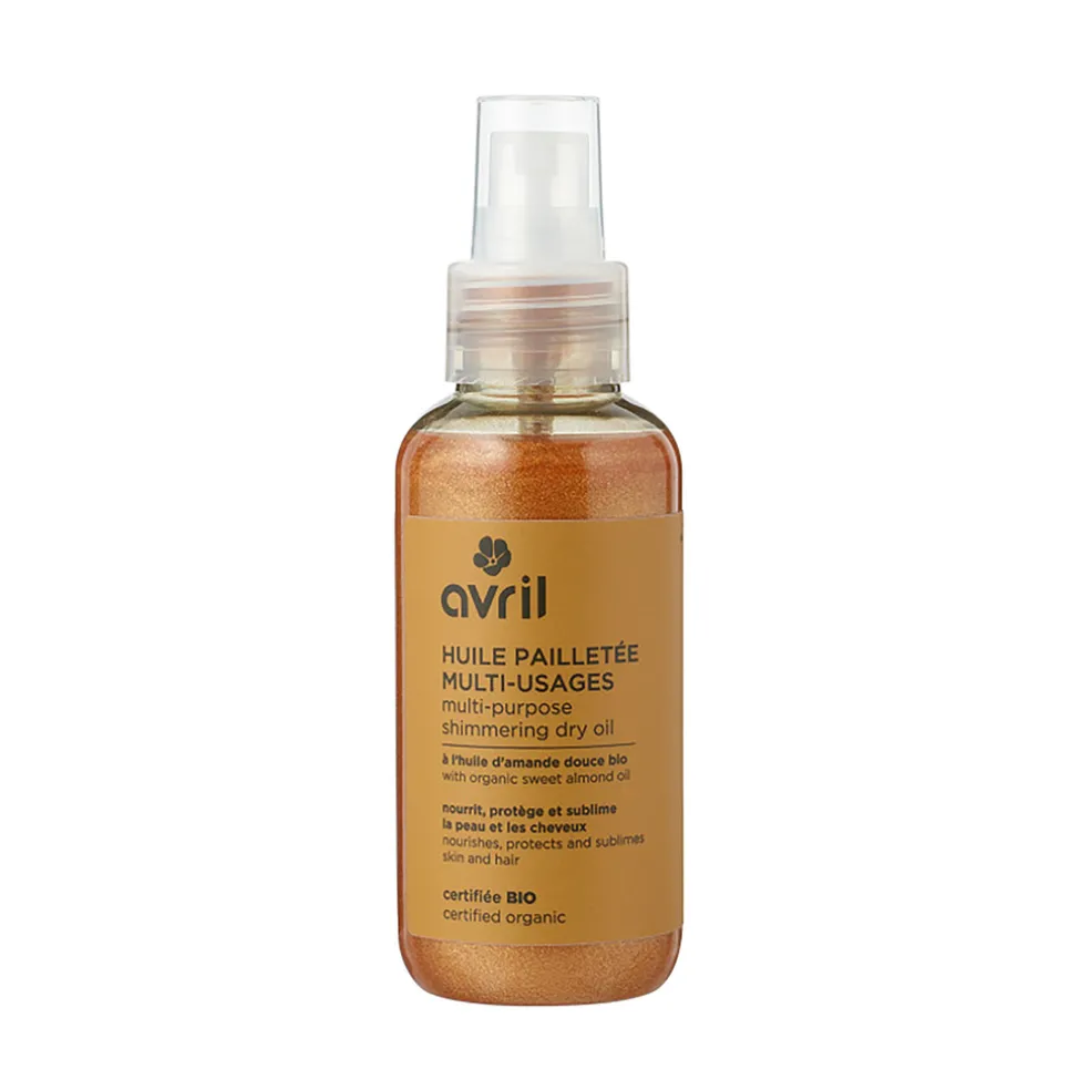 Huile pailletée multi-usages 100ml - certifiée bio