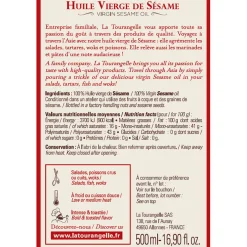 Huile vierge de sésame toastée 500ml