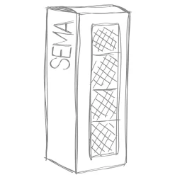 Infuseur avec chaine en inox doré - Sapin