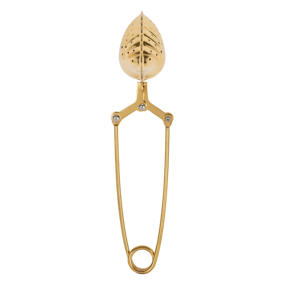 Infuseur de thé en inox doré - Coquillage