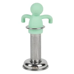 Infuseur thé en inox vert d'eau - Bonhomme