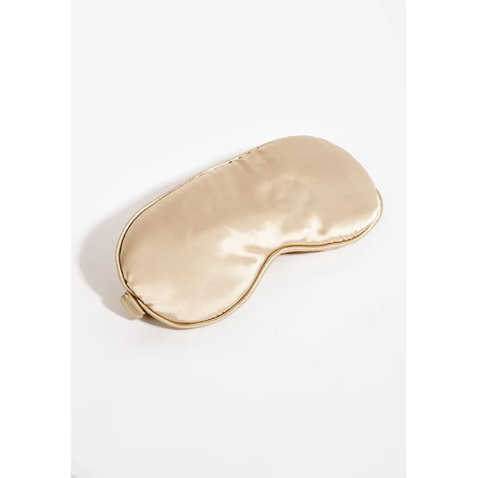 Kit de sommeil en satin champagne