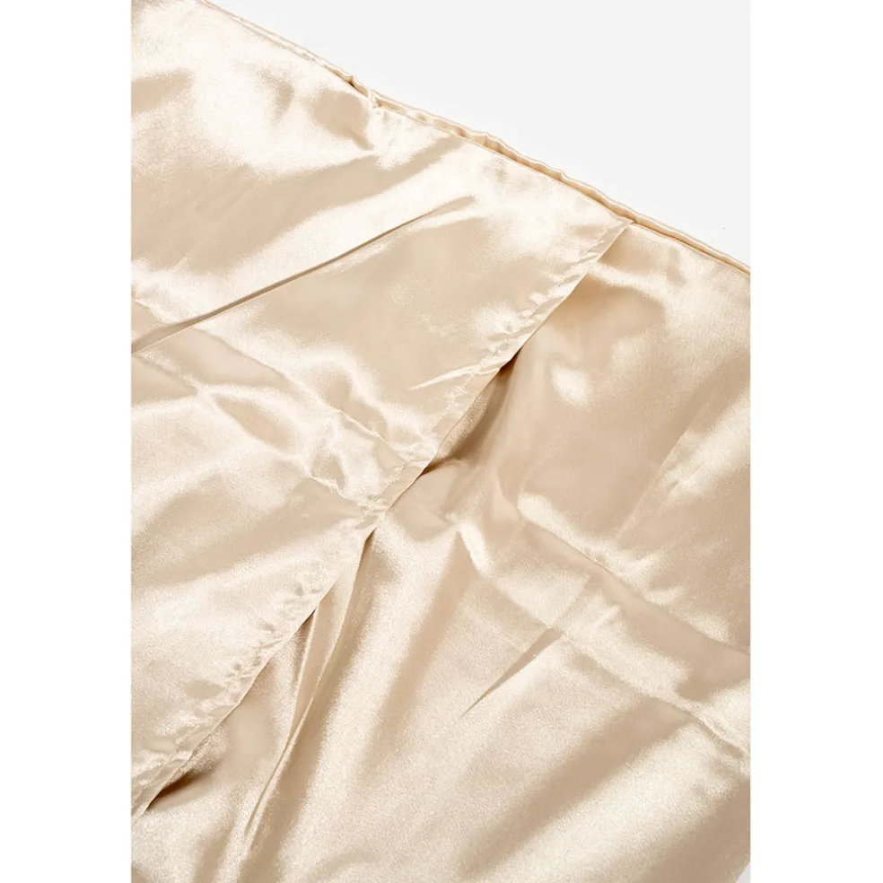 Kit de sommeil en satin champagne