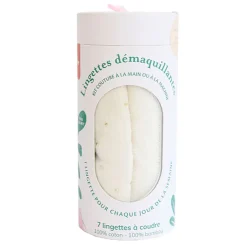 Kit lingettes démaquillantes écru et or