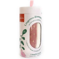 Kit lingettes démaquillantes blush et or x7