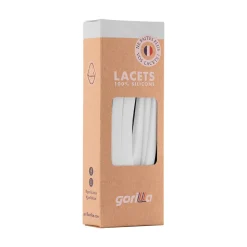 Lacets en silicone neige l110cm