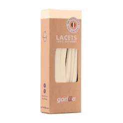 Lacets en silicone vanille l110cm
