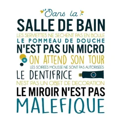 Lambox w salle de bain 40x40cm g lama noir mdf