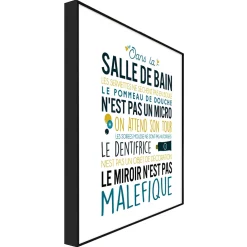 Lambox w salle de bain 40x40cm g lama noir mdf