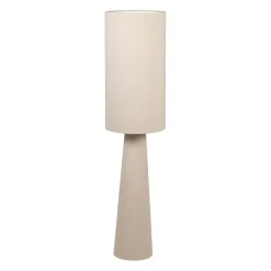 Lampadaire en coton et fer blanc cassé h130cm - Calypsa