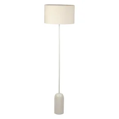 Lampadaire en marbre et fer blanc h150cm - Organic