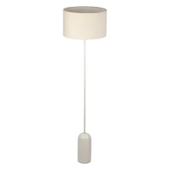 Lampadaire en marbre et fer blanc h150cm - Organic