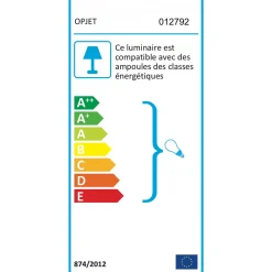 Lampe 2 globes en verre opaline doré - edmond