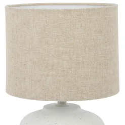 Lampe à poser blanc moucheté en porcelaine -sweet leaves