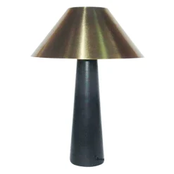 Lampe Ambiance Champart doré et noir H40cm