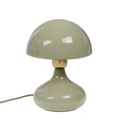 Lampe champignon en fer amande H24cm - Paulette