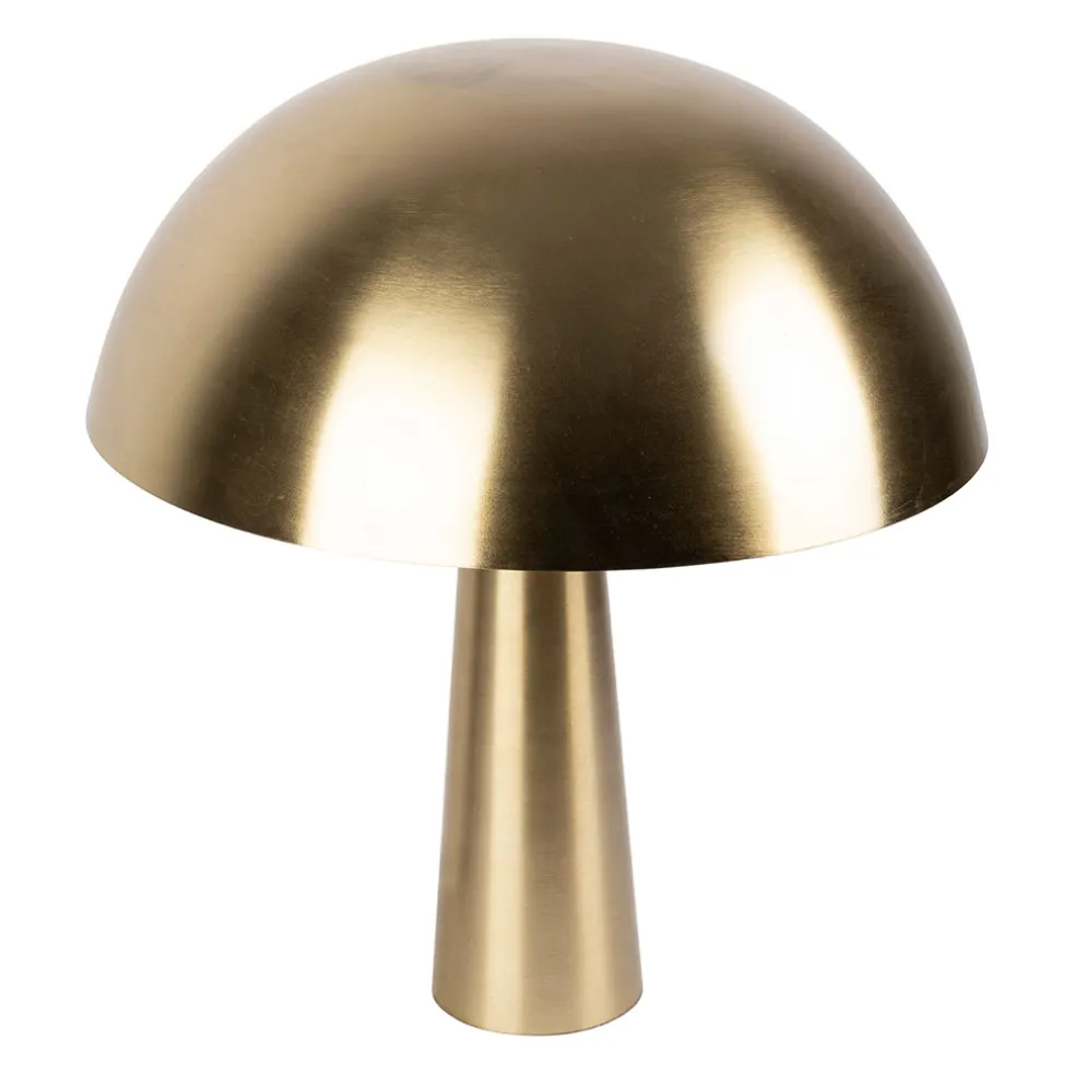 Lampe champignon en fer doré h44cm - Ardecor