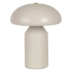 Lampe champignon tactile en fer blanc h23cm - Arty