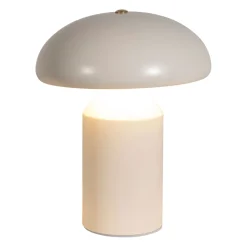 Lampe champignon tactile en fer blanc h23cm - Arty