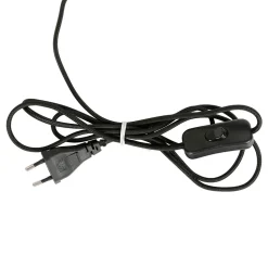 Lampe champignon vintage en fer h38cm blanc - Arty