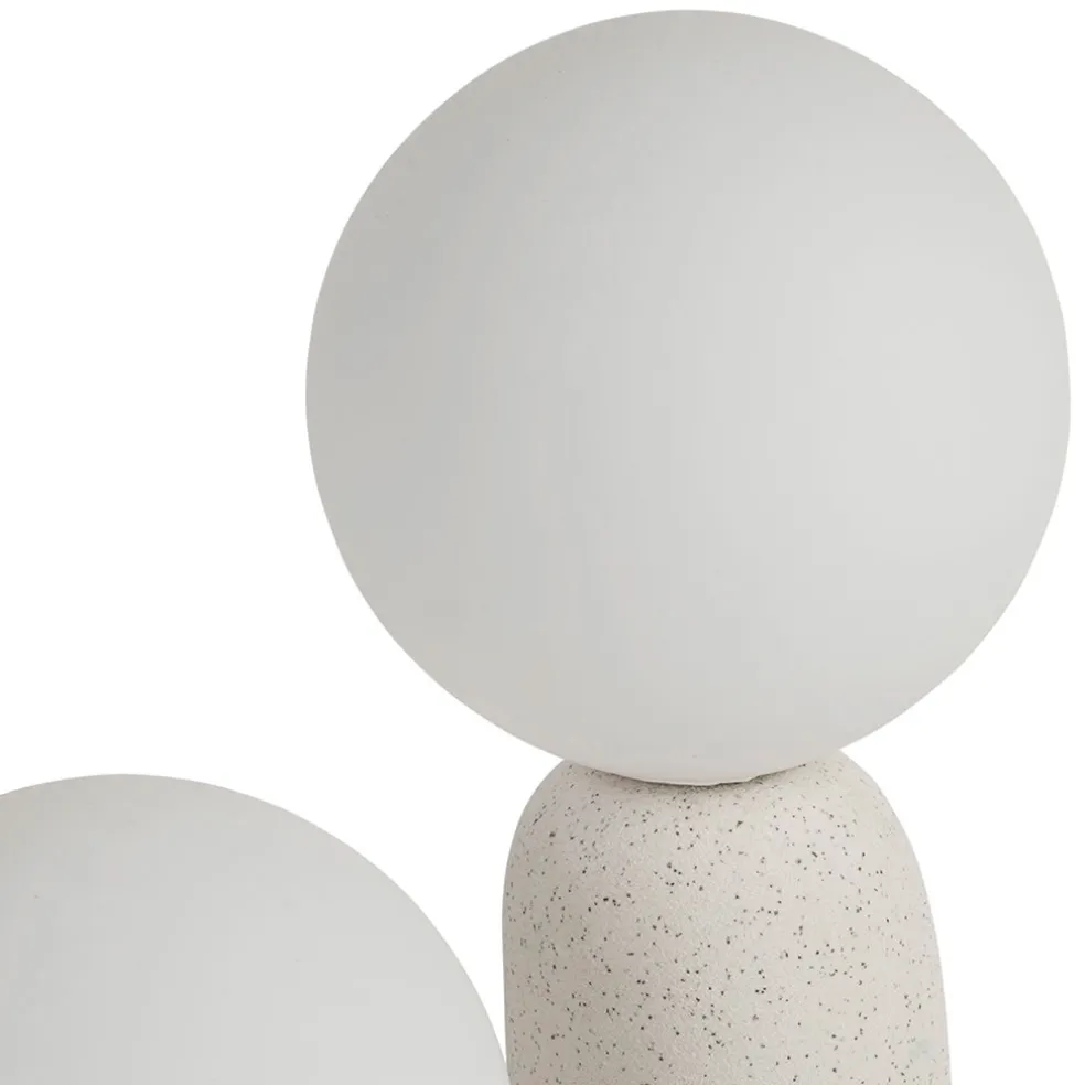 Lampe céramique en écru h31cm - Organic