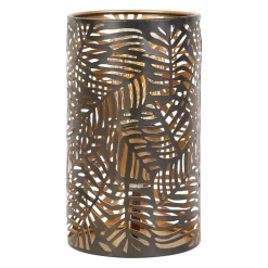 Lampe cylindre en fer H25cm noir - Palmier